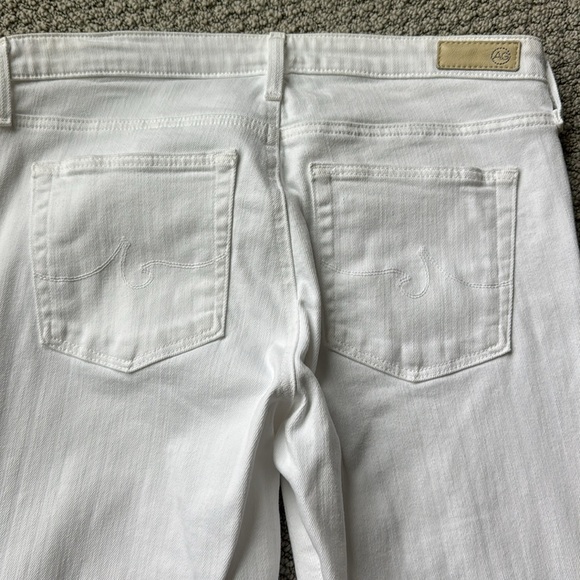 AG Prima Mid Rise Cigarette Skinny Jeans Women's White Size: 28 - Picture 5 of 11